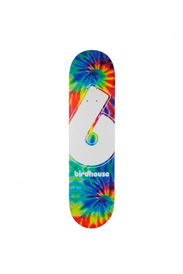 BIRDHOUSE Skate Deck LOGO DECK GIANT B TIE DYE - ΠΟΛΥΧΡΩΜΟ