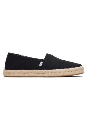 TOMS Espadrilles BLK REC COT SLUB WOV WM ALROPE ESP - ΜΑΥΡΟ