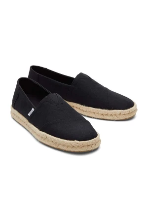 TOMS Espadrilles BLK REC COT SLUB WOV WM ALROPE ESP - BLACK