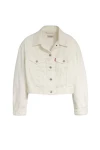 LEVI'S ΤΖΙΝ ΜΠΟΥΦΑΝ FEATHERWEIGHT TRUCKER - Λευκό