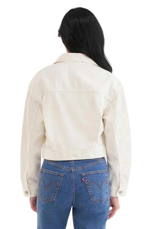 LEVI'S ΤΖΙΝ ΜΠΟΥΦΑΝ FEATHERWEIGHT TRUCKER - Λευκό