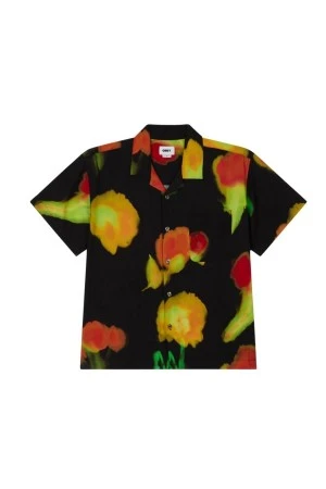 OBEY Πουκάμισα KINNEY WOVEN SS - BLACK