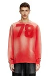 DIESEL Ανδρικό T-Shirt T-ROXTER-LS-MESH - ΚΟΚΚΙΝΟ
