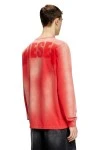 DIESEL Ανδρικό T-Shirt T-ROXTER-LS-MESH - ΚΟΚΚΙΝΟ