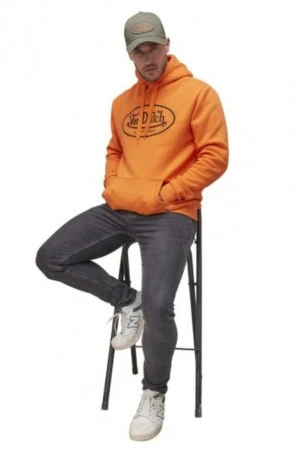 VON DUTCH Φούτερ με Κουκούλα VD/1/SWC/BRAND/O - ΠΟΡΤΟΚΑΛΙ