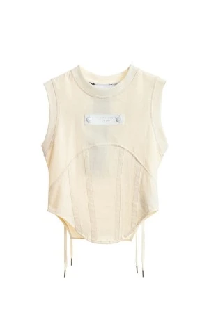 MOD WAVE MOVEMENT Γυναικείο Corset Top - Μπεζ