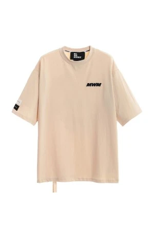 Mod Wave Movement Eye Blossom Unisex T-Shirt - Μπεζ
