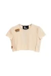 MOD WAVE MOVEMENT Women's Cropped Top - Beige 