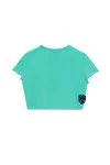 MOD WAVE MOVEMENT Women's Cropped Top - Green 