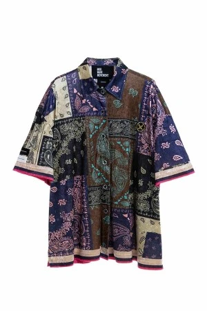 MOD WAVE MOVEMENT Unisex Oversized Πουκάμισο Bandana