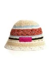 MOD WAVE MOVEMENT Καπέλα MWM Wicker Striped Bucket Hat - RED