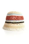 MOD WAVE MOVEMENT Καπέλα MWM Wicker Striped Bucket Hat - RED