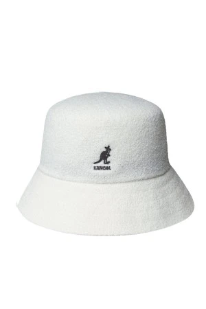 KANGOL Καπέλα Bermuda Bucket - WHITE