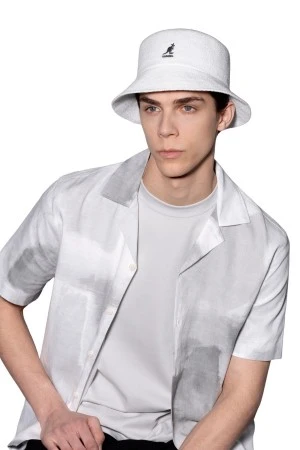 KANGOL Καπέλα Bermuda Bucket - WHITE