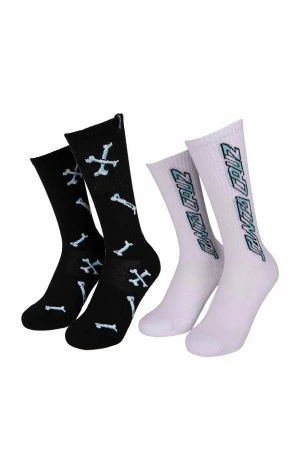 Santa Cruz Unisex Salba Bones Κάλτσες - 2 Pack