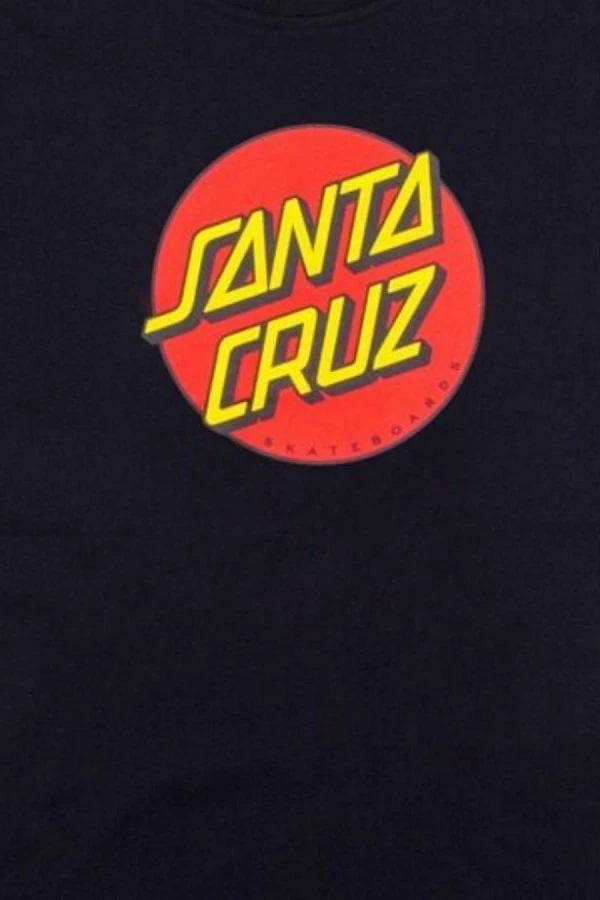 SANTA CRUZ Kids Classic Dot T-Shirt  -Black