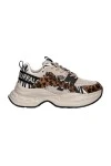 BUFFALO Γυναικεία Sneakers Yuno One - Μπεζ Animal Print