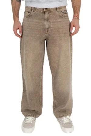 Homeboy Unisex Jeans Baggy - Ξεβαμμένο Καφέ