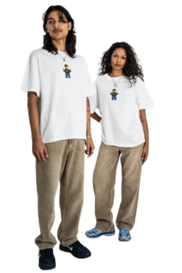 Homeboy Unisex Jeans Baggy - Ξεβαμμένο Καφέ
