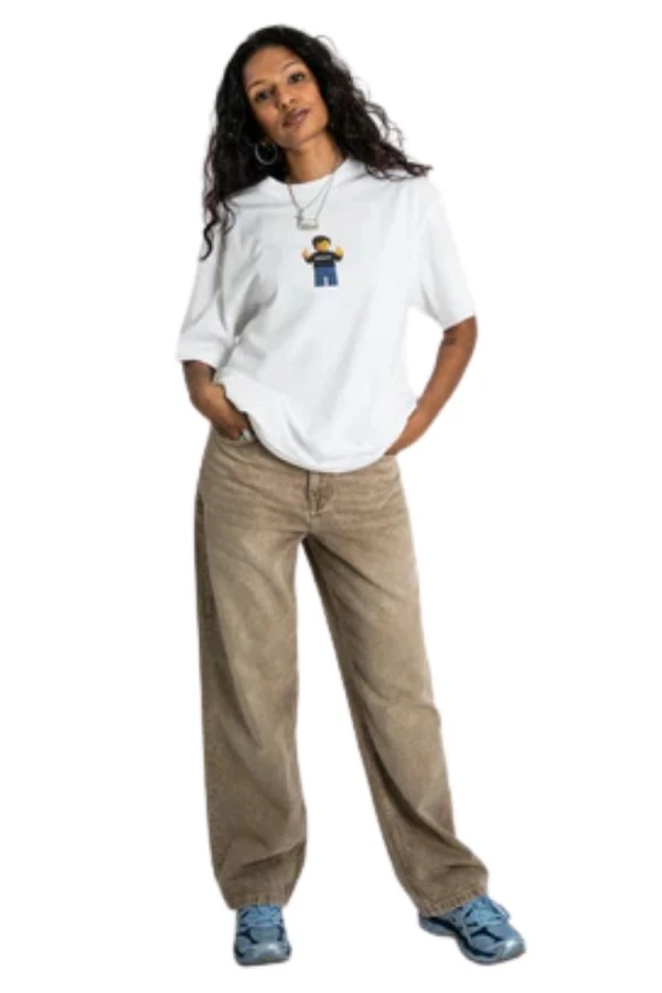 Homeboy Unisex Jeans Baggy - Ξεβαμμένο Καφέ