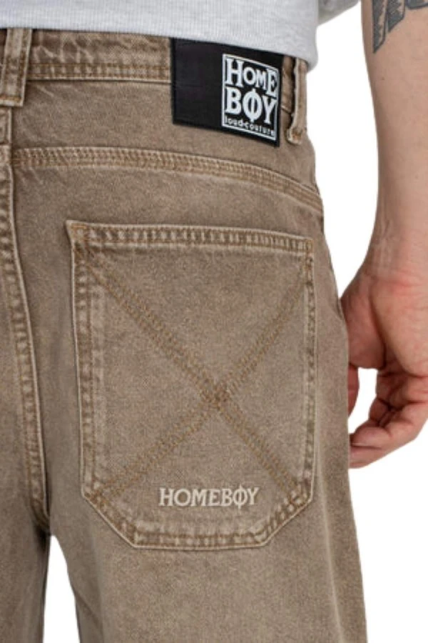 Homeboy Unisex Jeans Baggy - Ξεβαμμένο Καφέ