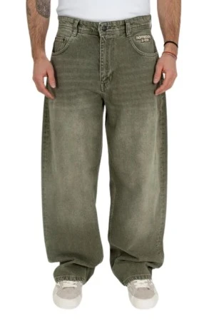 Homeboy Unisex Jeans Baggy - Ξεβαμμένο Πράσινο