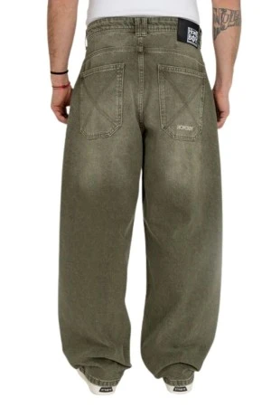 Homeboy Unisex Jeans Baggy - Ξεβαμμένο Πράσινο