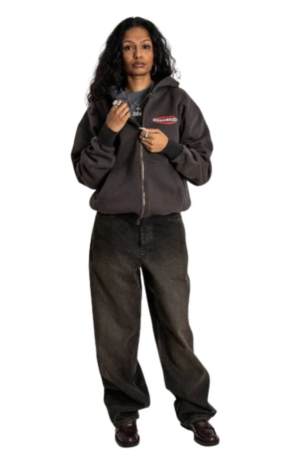 Homeboy Unisex Pit Crew Hooded Jacket - Black