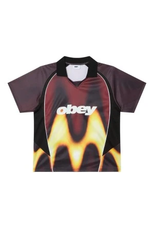 OBEY T-Shirts OBEY BLURRED SOCCER JERSEY TEE - MULTI