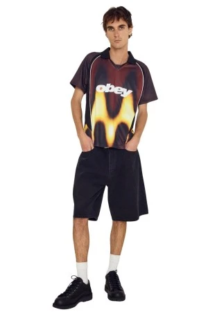 OBEY T-Shirts OBEY BLURRED SOCCER JERSEY TEE - MULTI