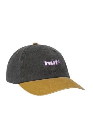 HUF Καπέλα TWO TONE 89 WASHED 6 PANEL HAT - BLACK