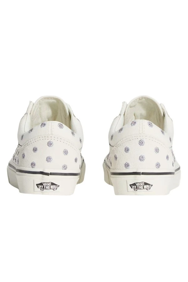 Vans Old Skool Γυναικεία Sneakers - Λευκά με Λουλούδια