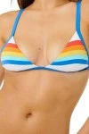 Rip Curl Surf Stripe Fixed Γυναικείο Τρίγωνο Bikini Top - Πολύχρωμο
