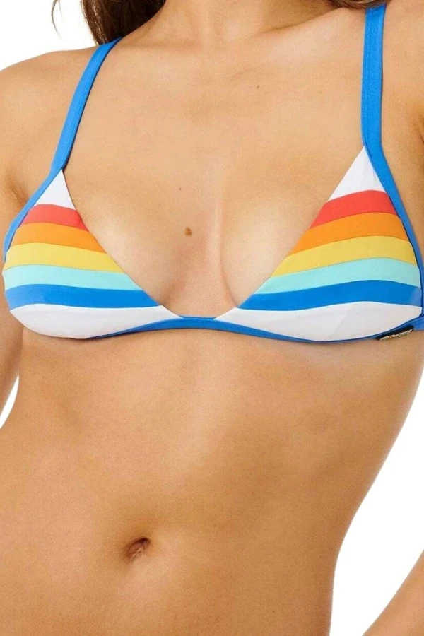 Rip Curl Surf Stripe Fixed Γυναικείο Τρίγωνο Bikini Top - Πολύχρωμο