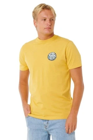 Rip Curl Men’s Wettie Passage Icon Tee - Yellow