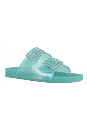 COLORS OF CALIFORNIA Σαγιονάρες- Slides Jelly bio with two buckles - LIGHT BLUE