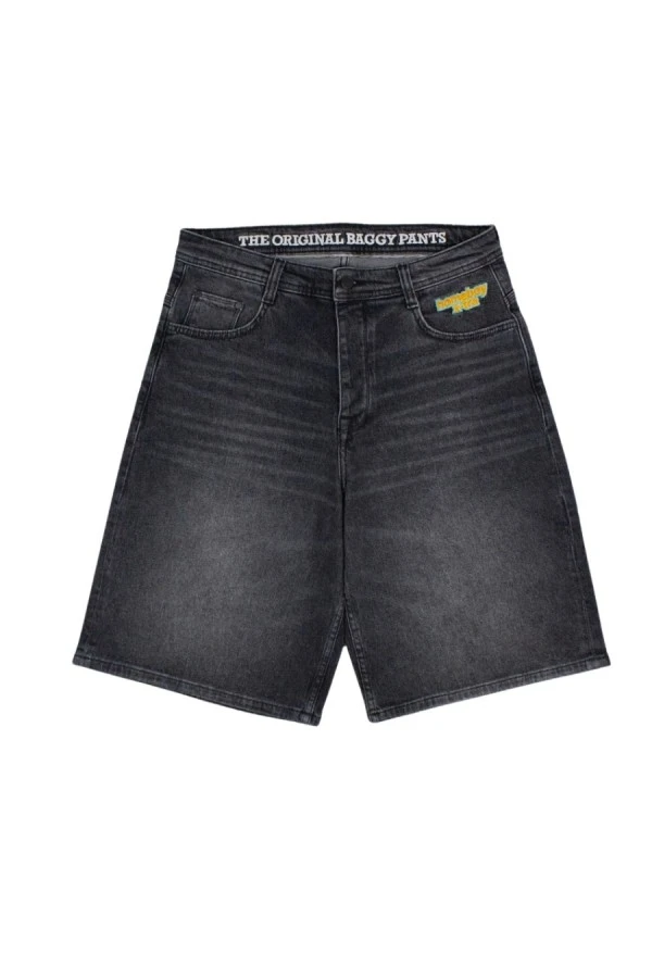 HOMEBOY Βερμούδες x-tra MONSTER Vintage Denim SHORTS-ΜΑΥΡΟ