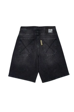 HOMEBOY Βερμούδες x-tra MONSTER Vintage Denim SHORTS-ΜΑΥΡΟ