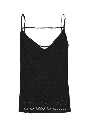 GARCIA Αμάνικες Μπλούζες D50022_ladies singlet - ΜΑΥΡΟ
