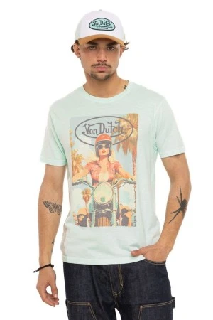 Von Dutch Ανδρικό T-Shirt Print - Γαλάζιο