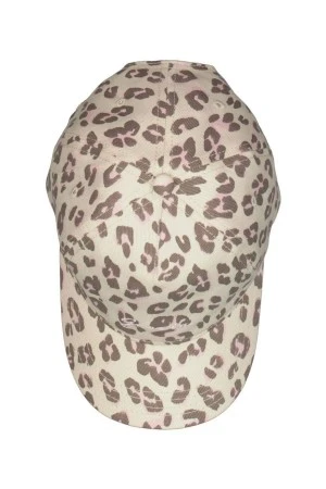 GARCIA Ladies Cap Animal Print Cap -Beige