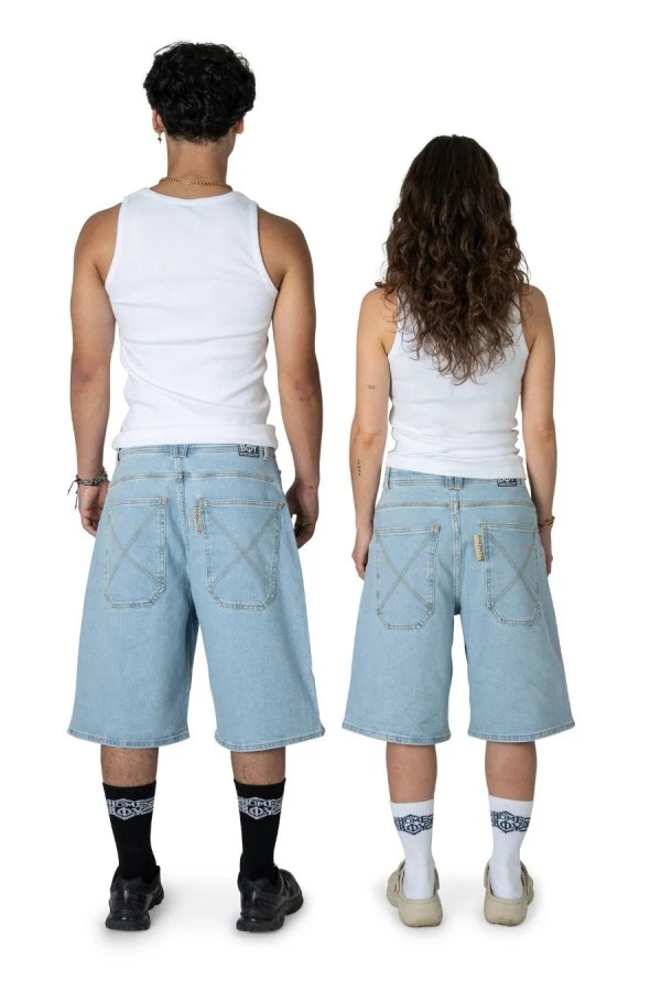 HOMEBOY Unisex Βερμούδα Monster - Denim 