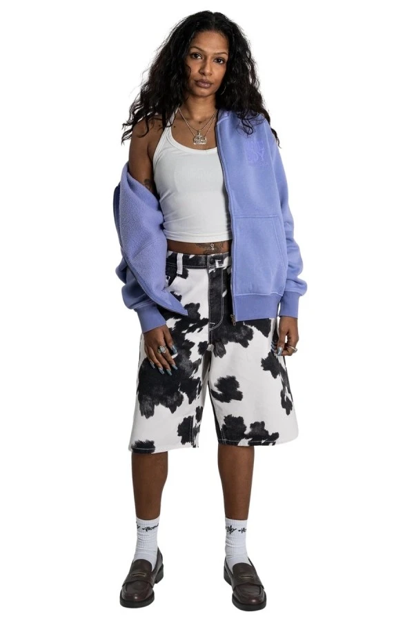 HOMEBOY Unisex Denim Βερμούδα Cow Print