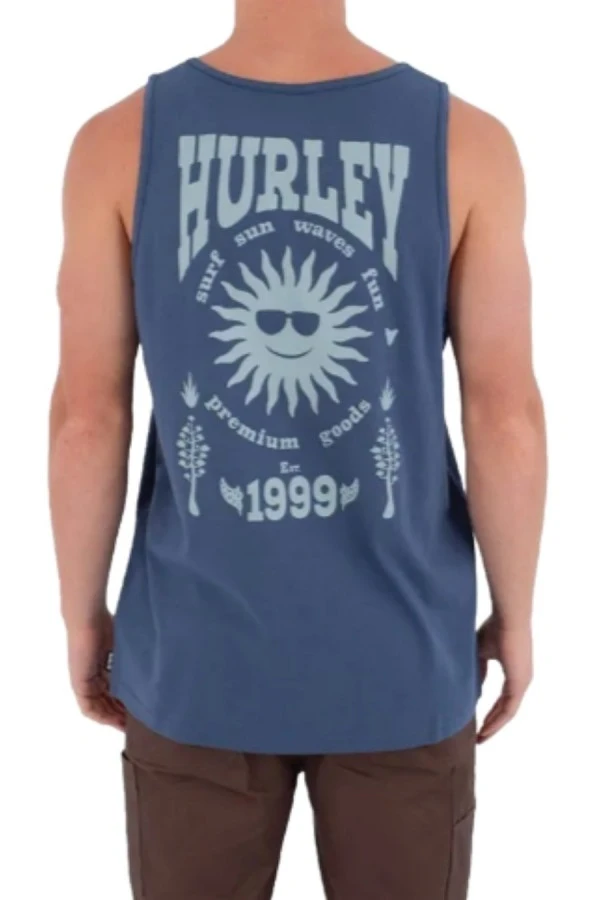 HURLEY Men’s Tank Printing Press FOMO - Blue