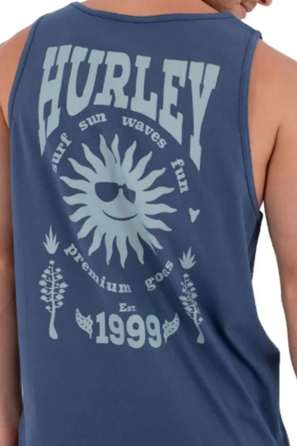 HURLEY Men’s Tank Printing Press FOMO - Blue