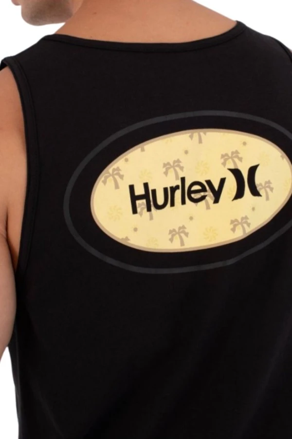 HURLEY Men’s Tank Printing Press Vasce - Black