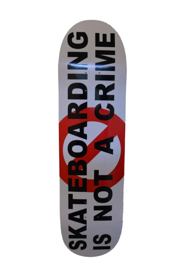 NEW CULT Skate Deck NEW CULT IS NOT A GRIME DECK - WHITE