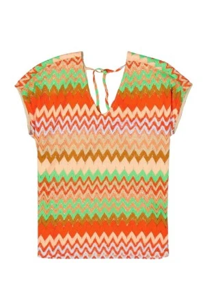 GARCIA Μπλούζα P40212_ladies T-shirt ss - Πολύχρωμο