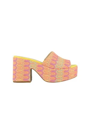 COLORS OF CALIFORNIA PLATFORM SANDAL - MULTY