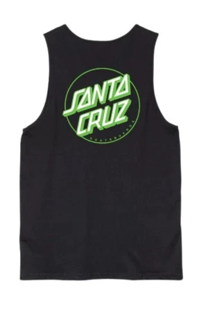 SANTA CRUZ Tank Top Partial Dot Vest - BLACK